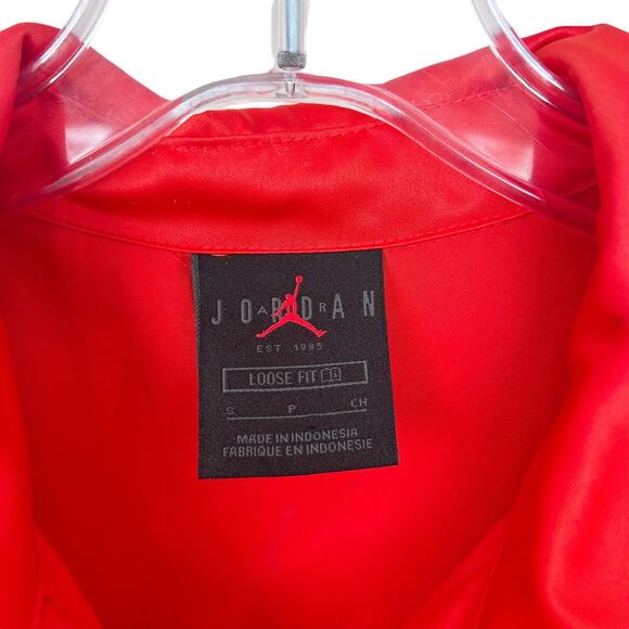 Jordan Classics Habanero Red Full Zip Long Sleeve Sz S - Picture 2 of 8